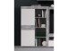 Wohnwand >Aguste< in Beton Weiß aus Glas - 300x200.9x41cm (BxHxT)