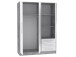 Kleiderschrank >Babbette< in Betonoptik - 144.6x200x60cm (BxHxT)