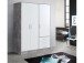 Kleiderschrank >Babbette< in Betonoptik - 144.6x200x60cm (BxHxT)