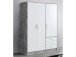 Kleiderschrank >Babbette< in Betonoptik - 144.6x200x60cm (BxHxT)