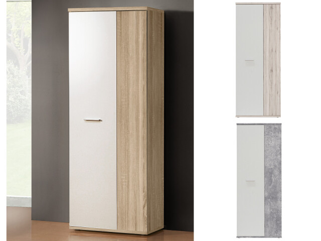 Schuhschrank >Balu< in Weiß - 68,9x179,1x34,8cm (BxHxT)