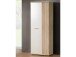 Schuhschrank >Balu< in Sonoma Eiche Weiß - 68,9x179,1x34,8cm (BxHxT)