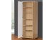 Schuhschrank >Balu< in Sonoma Eiche Weiß - 68,9x179,1x34,8cm (BxHxT)