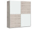 Schwebetürenschrank >Zorana< in Weiß - 170,3x190,5x61,2cm (BxHxT)