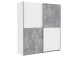 Schwebetürenschrank >Zorana< in Weiß - 170,3x190,5x61,2cm (BxHxT)