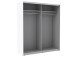 Schwebetürenschrank >Zorana< in Weiß - 170.3x190.5x61.2cm (BxHxT)