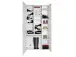 Schuhschrank >Yonkers< in Weiß - 99,9x190,5x36,3cm (BxHxT)