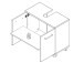 Waschbeckenunterschrank >Aggi< in Sonoma-Eiche aus Metall - 68.6x62x34.8 (BxHxT)