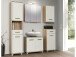 Waschbeckenunterschrank >Aggi< in Sonoma-Eiche aus Metall - 68.6x62x34.8 (BxHxT)