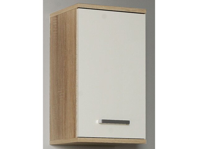 Hängeschrank >Aggi< in Sonoma-Eiche aus Metall - 40.2x68.8x29cm (BxHxT)