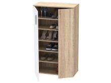 Schuhschrank >Gretna I< in Alufarben - 68,9x120,4x36,3cm (BxHxT)