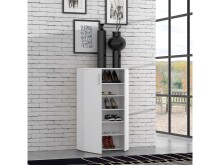 Schuhschrank >Gretna I< in Alufarben - 68,9x120,4x36,3cm (BxHxT)