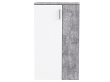 Schuhschrank >Gretna I< in Alufarben - 68,9x120,4x36,3cm (BxHxT)