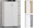 Schuhschrank >Gretna I< in Alufarben - 68,9x120,4x36,3cm (BxHxT)