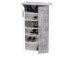 Schuhschrank >Gretna I< in Alufarben - 68,9x120,4x36,3cm (BxHxT)