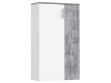 Schuhschrank >Gretna< in Weiß Betonoptik Lichtgrau - 68.9x120.4x36.3cm (BxHxT)