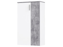Schuhschrank >Gretna< in Weiß Betonoptik Lichtgrau - 68.9x120.4x36.3cm (BxHxT)