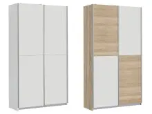 Schwebetürenschrank >Elene I< in grau -...