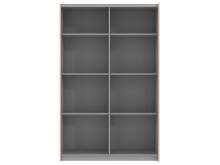 Schwebetürenschrank >Elene I< in grau - 120x192,5x42cm (BxHxT)