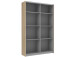 Schwebetürenschrank >Elene I< in grau - 120x192,5x42cm (BxHxT)
