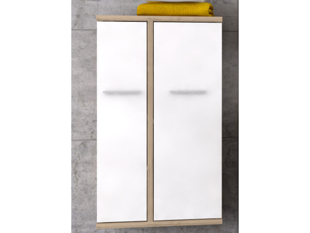 Midischrank >Arta< in Bianco Eiche Nachbildung - 62.8x108.4x34 (BxHxT)