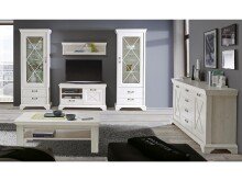 Couchtisch >Kleo I< in Pinia Weiß aus MDF - 120x45x60cm (BxHxT)