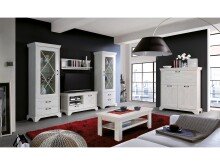 Couchtisch >Kleo I< in Pinia Weiß aus MDF - 120x45x60cm (BxHxT)