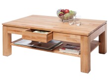 Couchtisch >Kennan< in Kernbuche geölt keilverzinkt - 115x46x70 (BxHxT)