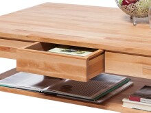 Couchtisch >Kennan< in Kernbuche geölt keilverzinkt - 115x46x70 (BxHxT)