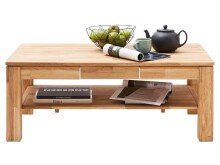 Couchtisch >Almeda< in Wildeiche geölt keilverzinkt - 115x70x46 (BxHxT)
