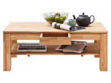 Couchtisch >Almeda< in Wildeiche geölt keilverzinkt - 115x70x46 (BxHxT)