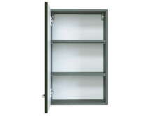 Hängeschrank >Graphit< in Grau/Hochglanz aus MDF - 40x64x20cm (BxHxT)