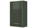 Hängeschrank >Graphit< in Grau/Hochglanz aus MDF - 40x64x20cm (BxHxT)