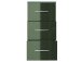 Auszugsunterschrank >Graphit< in Grau/Hochglanz aus MDF - 40x79x35cm (BxHxT)