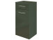 Unterschrank >Graphit< in Grau/Hochglanz aus MDF - 40x79x35cm (BxHxT)