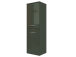 Midischrank >Graphit< in Grau/Hochglanz aus MDF - 40x130x35cm (BxHxT)
