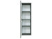 Midischrank >Graphit< in Grau/Hochglanz aus MDF - 40x130x35cm (BxHxT)