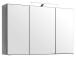 Spiegelschrank >Graphit< in Graphitgrau - 100x64x20cm (BxHxT)