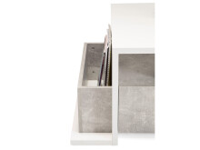 Couchtisch >News I< in Weiß - 110x41x60cm (BxHxT)