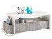 Couchtisch >News I< in Weiß - 110x41x60cm (BxHxT)