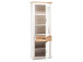 Vitrine >Briana< in New White aus MDF - 76x205x40cm (BxHxT)
