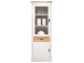 Vitrine >Briana< in New White aus MDF - 76x205x40cm (BxHxT)