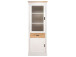 Vitrine >Briana< in New White aus MDF - 76x205x40cm (BxHxT)