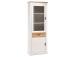 Vitrine >Briana< in New White aus MDF - 76x205x40cm (BxHxT)