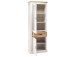 Vitrine >Briana< in New White aus MDF - 76x205x40cm (BxHxT)