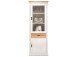 Vitrine >Briana< in New White aus MDF - 76x205x40cm (BxHxT)
