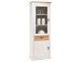 Vitrine >Briana< in New White aus MDF - 76x205x40cm (BxHxT)