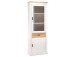 Vitrine >Briana< in New White aus MDF - 76x205x40cm (BxHxT)
