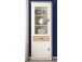 Vitrine >Briana< in New White aus MDF - 76x205x40cm (BxHxT)