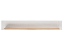 Wandboard >Briana< in New White aus MDF - 155x24x21cm (BxHxT)
